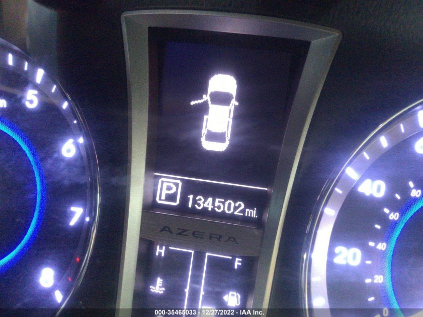 2013 HYUNDAI AZERA KMHFH4JGXDA328981