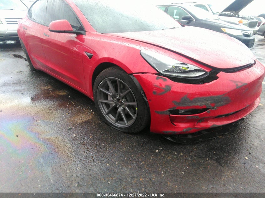 VIN 5YJ3E1EB3NF121869 2022 TESLA MODEL 3 LONG RANGE