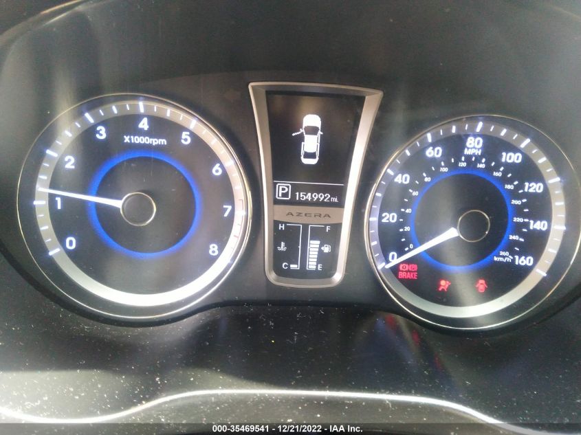 2013 HYUNDAI AZERA KMHFH4JG9DA212879