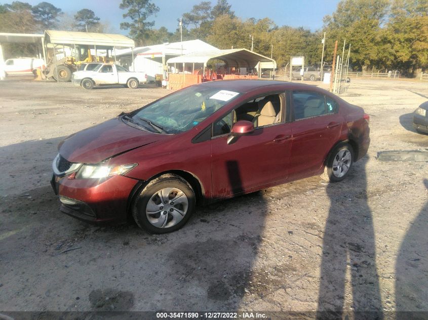 2013 HONDA CIVIC SDN LX 2HGFB2F56DH576665
