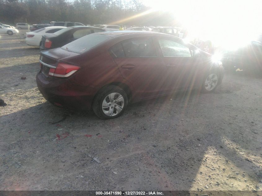 2013 HONDA CIVIC SDN LX 2HGFB2F56DH576665