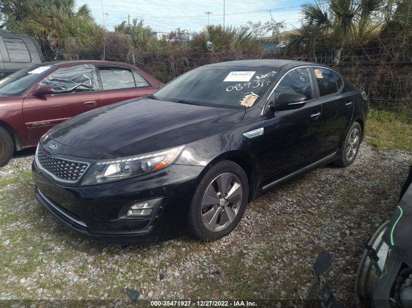 2015 KIA OPTIMA HYBRID EX KNAGN4ADXF5089397