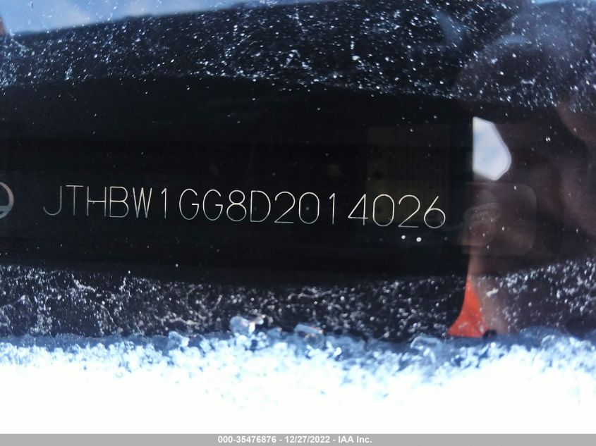 2013 LEXUS ES 300H HYBRID JTHBW1GG8D2014026