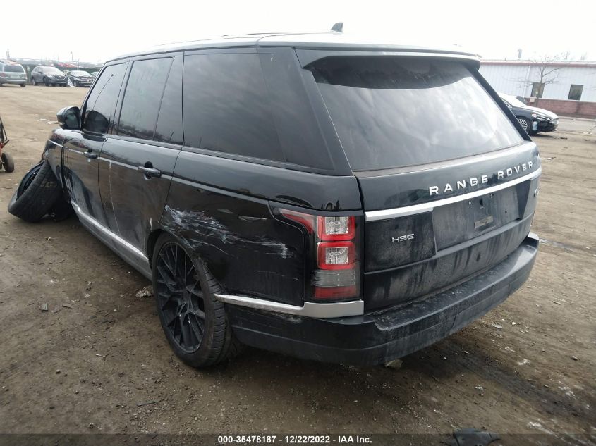 2015 LAND ROVER RANGE ROVER HSE SALGS2VF4FA219251