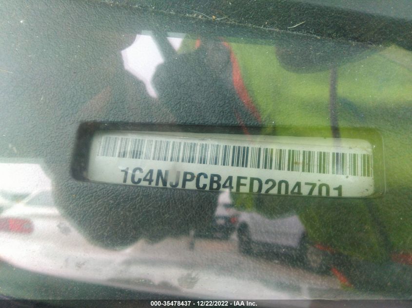 2015 JEEP PATRIOT LIMITED 1C4NJPCB4FD204701