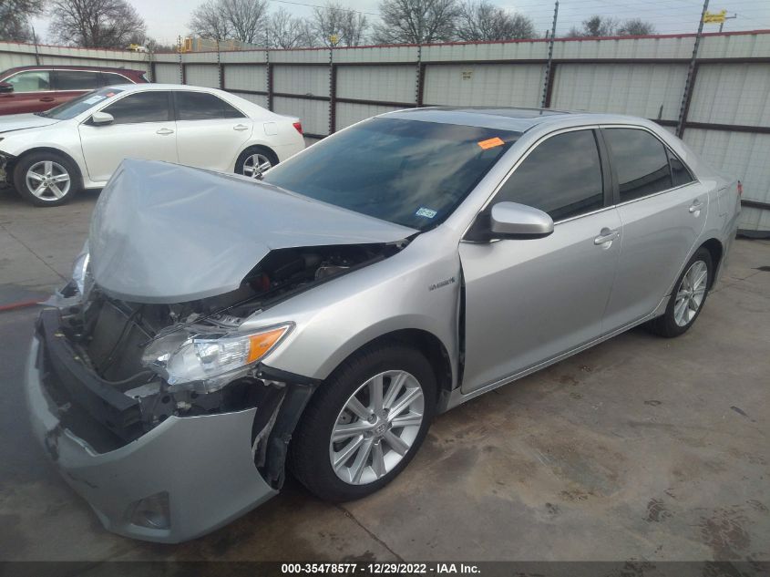 2013 TOYOTA CAMRY HYBRID XLE 4T1BD1FK3DU077709