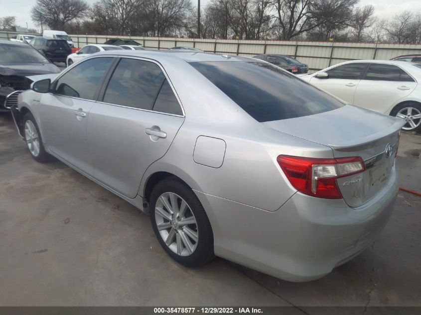2013 TOYOTA CAMRY HYBRID XLE 4T1BD1FK3DU077709