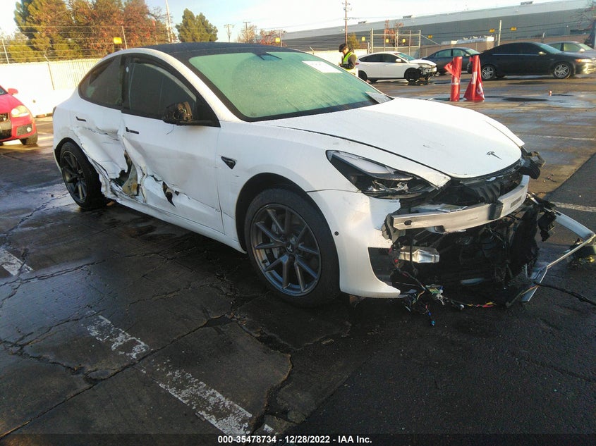 VIN 5YJ3E1EB6MF876125 2021 TESLA MODEL 3 LONG RANGE