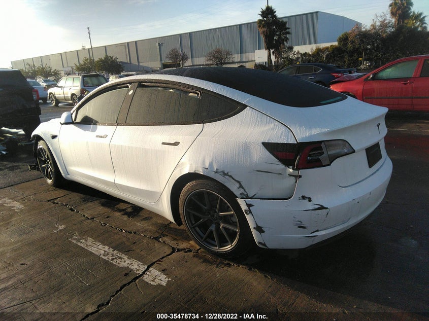 VIN 5YJ3E1EB6MF876125 2021 TESLA MODEL 3 LONG RANGE