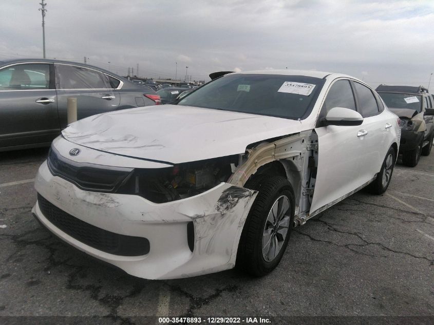 2017 KIA OPTIMA HYBRID BASE - KNAGT4LE9H5012955