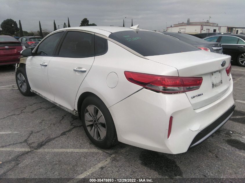 2017 KIA OPTIMA HYBRID BASE - KNAGT4LE9H5012955