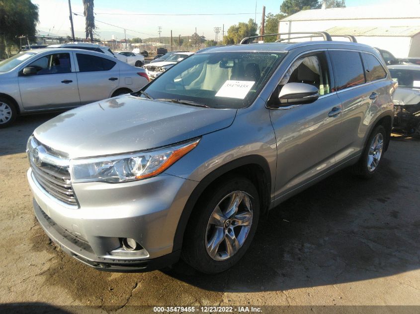 2016 TOYOTA HIGHLANDER LIMITED - 5TDDKRFHXGS302562