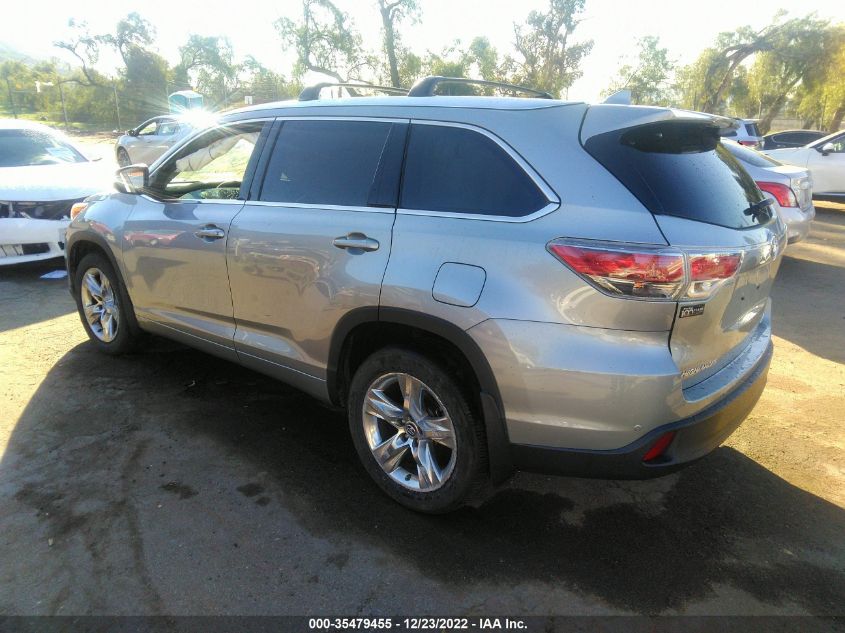 2016 TOYOTA HIGHLANDER LIMITED - 5TDDKRFHXGS302562