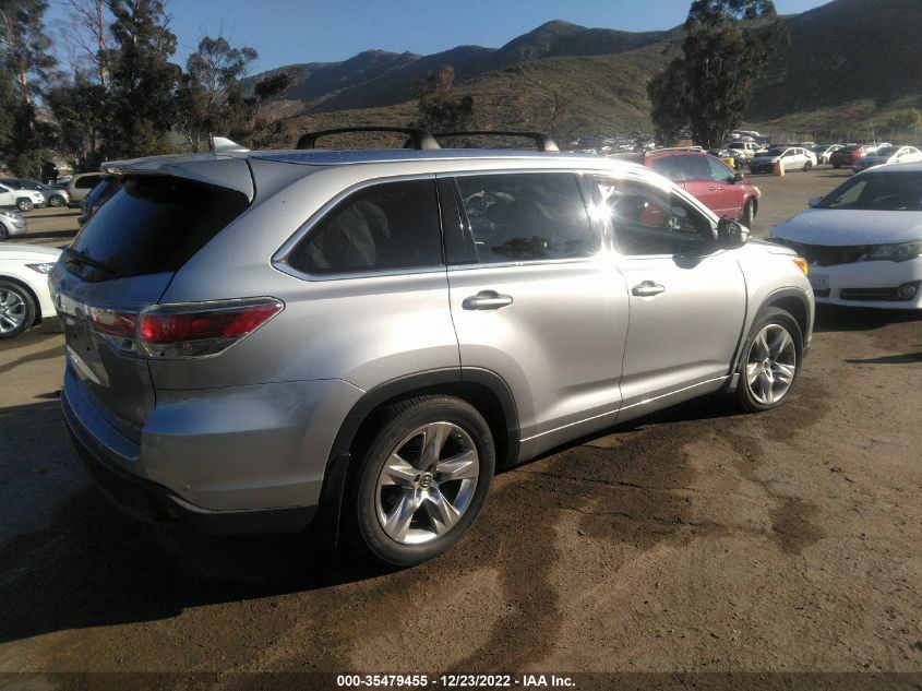 2016 TOYOTA HIGHLANDER LIMITED - 5TDDKRFHXGS302562