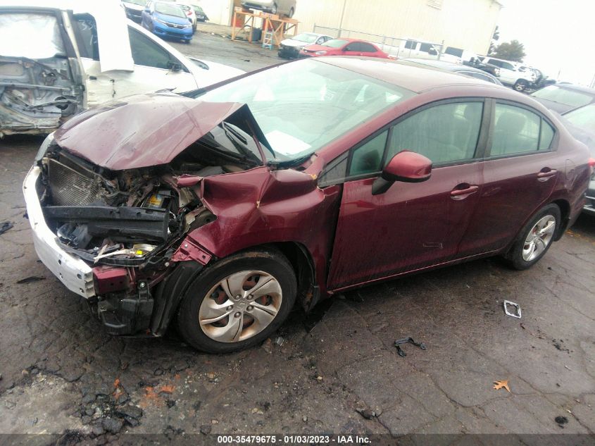 2013 HONDA CIVIC SDN LX 19XFB2F57DE081000