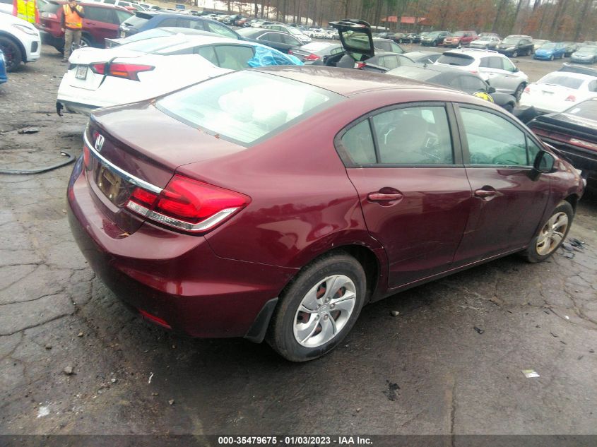 2013 HONDA CIVIC SDN LX 19XFB2F57DE081000