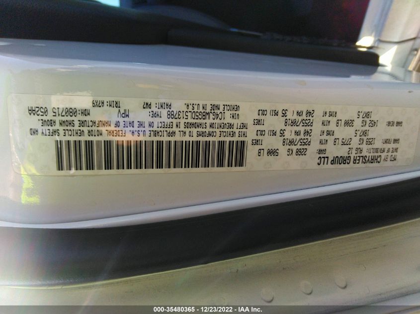 2013 JEEP WRANGLER SAHARA 1C4GJWBG5DL513788