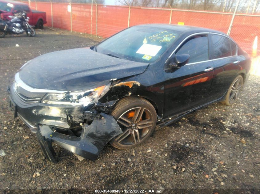 2016 HONDA ACCORD SEDAN SPORT - 1HGCR2F52GA062006