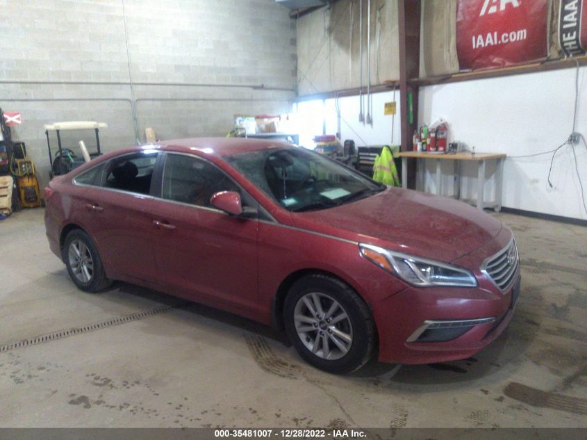 2015 HYUNDAI SONATA 2.4L SE - 5NPE24AF7FH156459