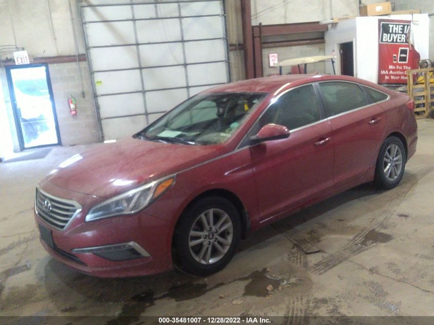 2015 HYUNDAI SONATA 2.4L SE - 5NPE24AF7FH156459