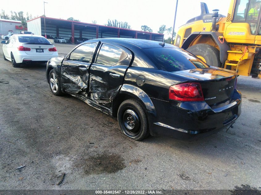 2013 DODGE AVENGER SE - 1C3CDZAB8DN566605