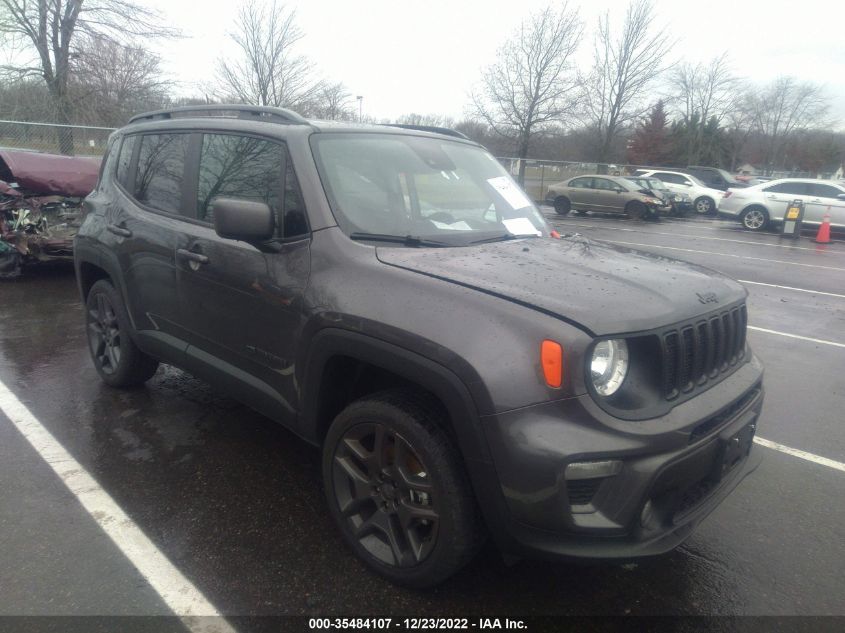 ZACNJDBB8MPN34353 JEEP RENEGADE 80TH ANNIVERSARY 2021
