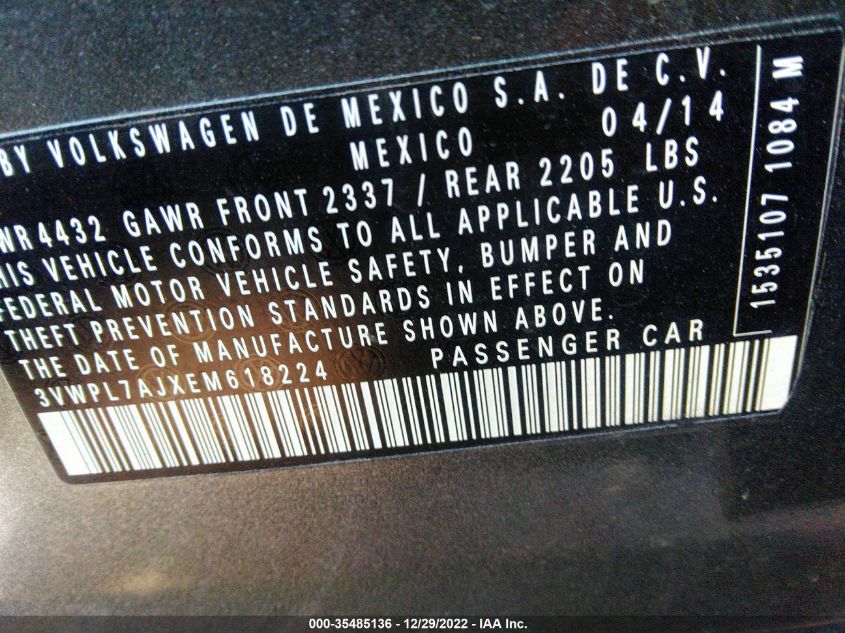 2014 VOLKSWAGEN JETTA SPORTWAGEN TDI W/SUNROOF & NAV 3VWPL7AJXEM618224