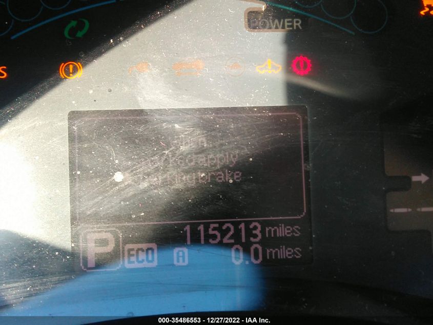 2014 NISSAN LEAF SL 1N4AZ0CP7EC333830