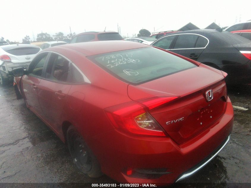 2021 HONDA CIVIC SEDAN LX 2HGFC2F69MH558361