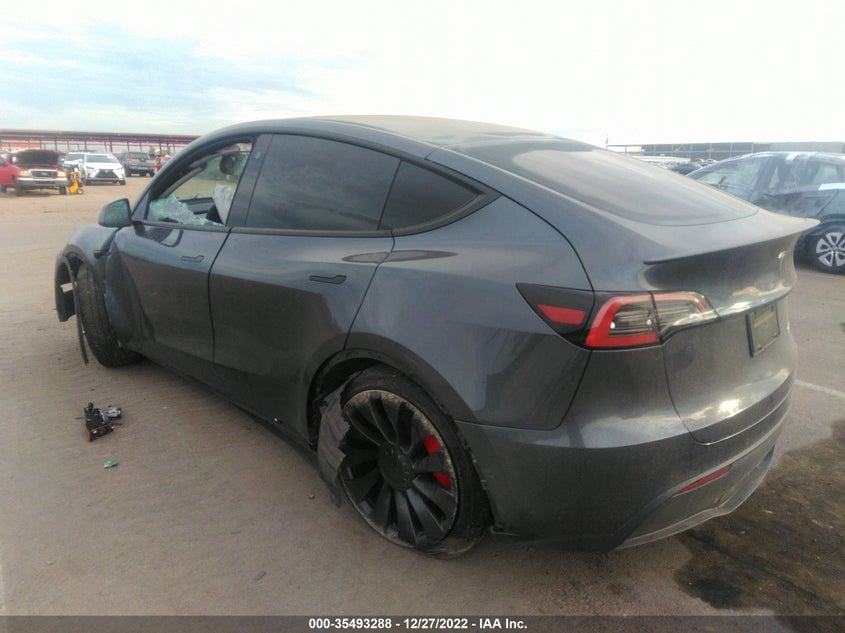VIN 7SAYGDEF3NF516058 2022 TESLA MODEL Y PERFORMANCE