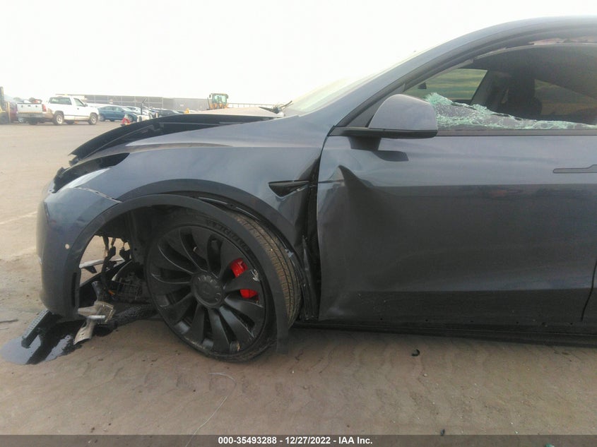VIN 7SAYGDEF3NF516058 2022 TESLA MODEL Y PERFORMANCE
