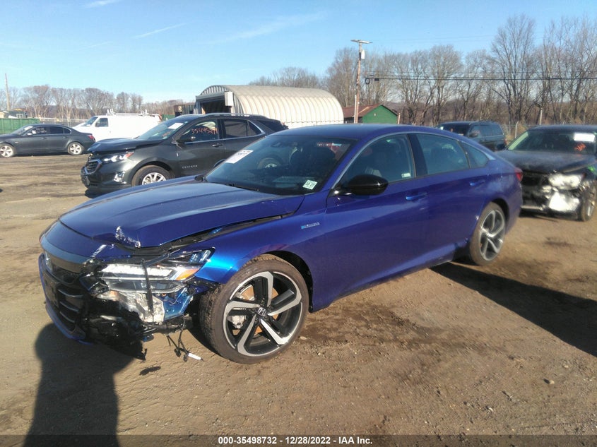 VIN 1HGCV3F22NA038468 2022 HONDA ACCORD HYBRID SPORT