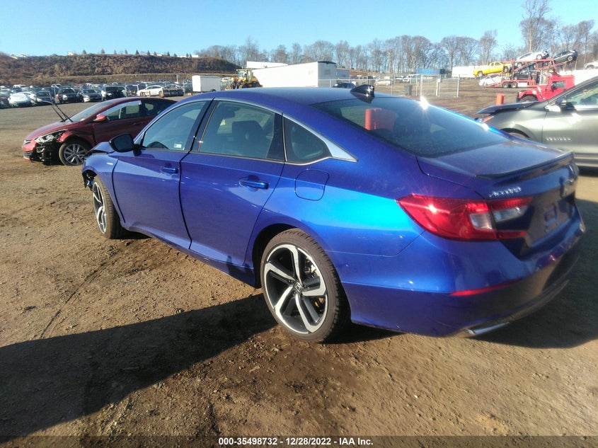VIN 1HGCV3F22NA038468 2022 HONDA ACCORD HYBRID SPORT