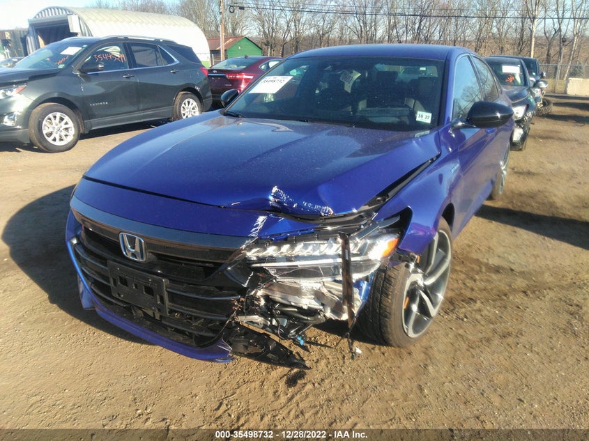 VIN 1HGCV3F22NA038468 2022 HONDA ACCORD HYBRID SPORT