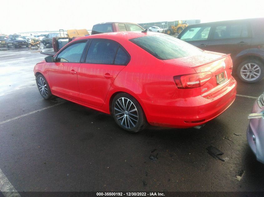 2015 VOLKSWAGEN JETTA SEDAN 1.8T SPORT 3VWD17AJ5FM203788
