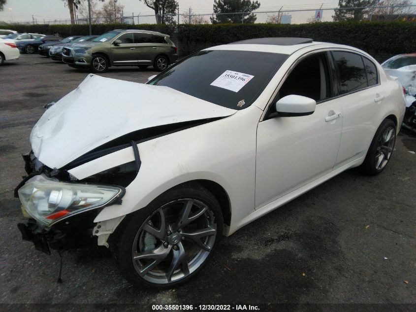 2013 INFINITI G37 SEDAN SPORT 6MT JN1CV6AP7DM302500