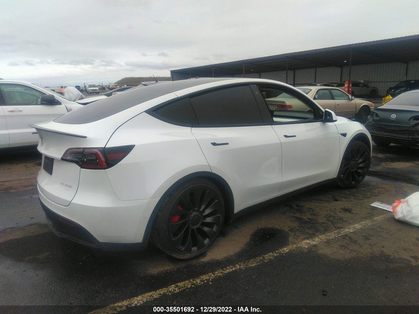 VIN 7SAYGDEF1NF389827 2022 TESLA MODEL Y PERFORMANCE