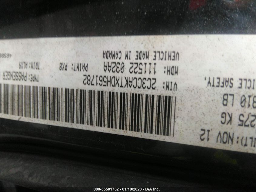 2013 CHRYSLER 300 - 2C3CCAKTXDH561782