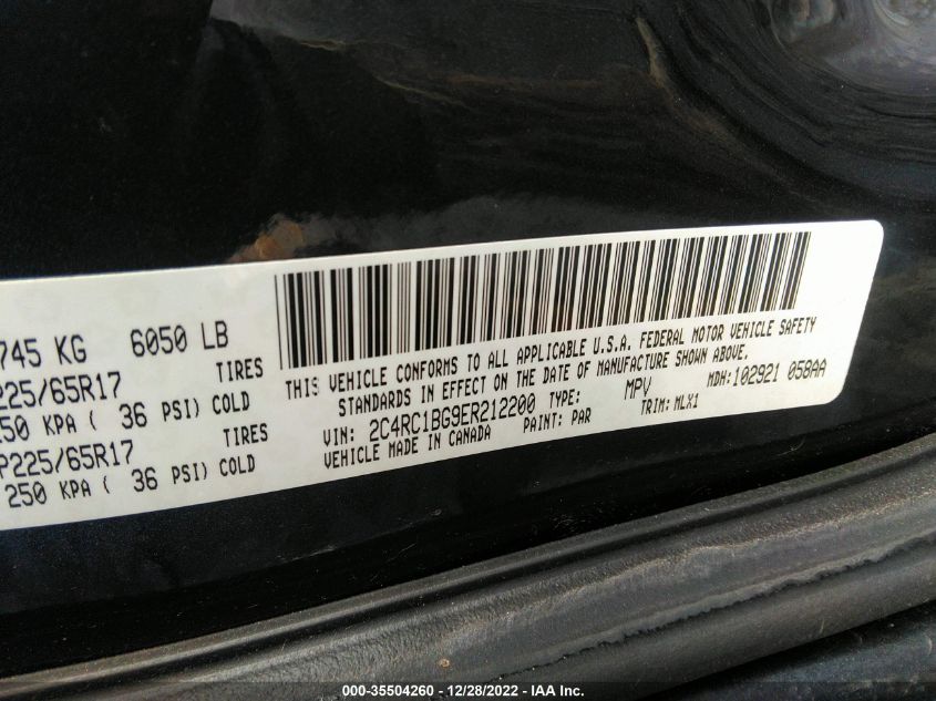 2014 CHRYSLER TOWN & COUNTRY TOURING - 2C4RC1BG9ER212200