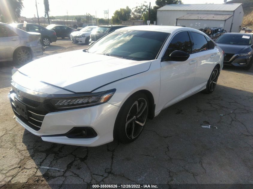 2022 HONDA ACCORD SEDAN SPORT - 1HGCV1F39NA007943