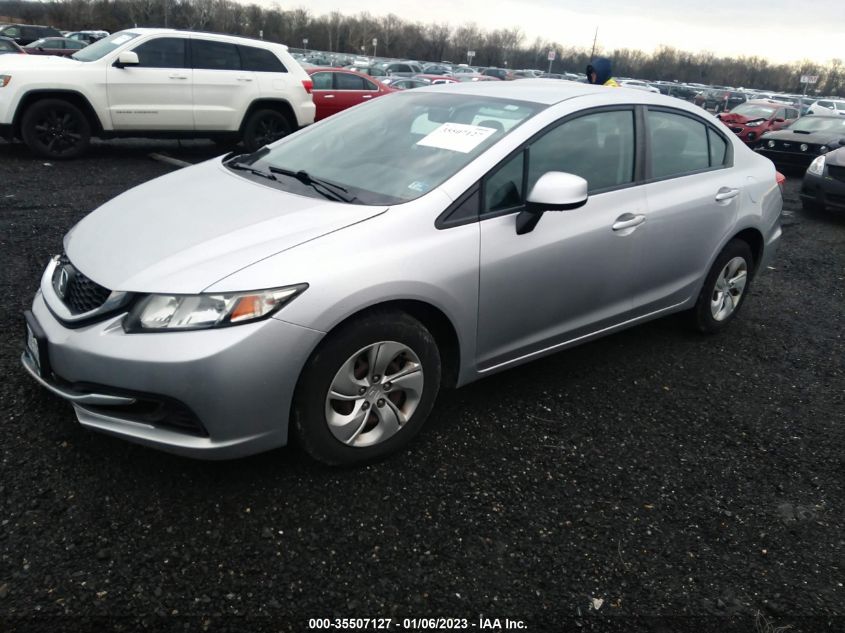 2013 HONDA CIVIC SDN LX 19XFB2F53DE229224