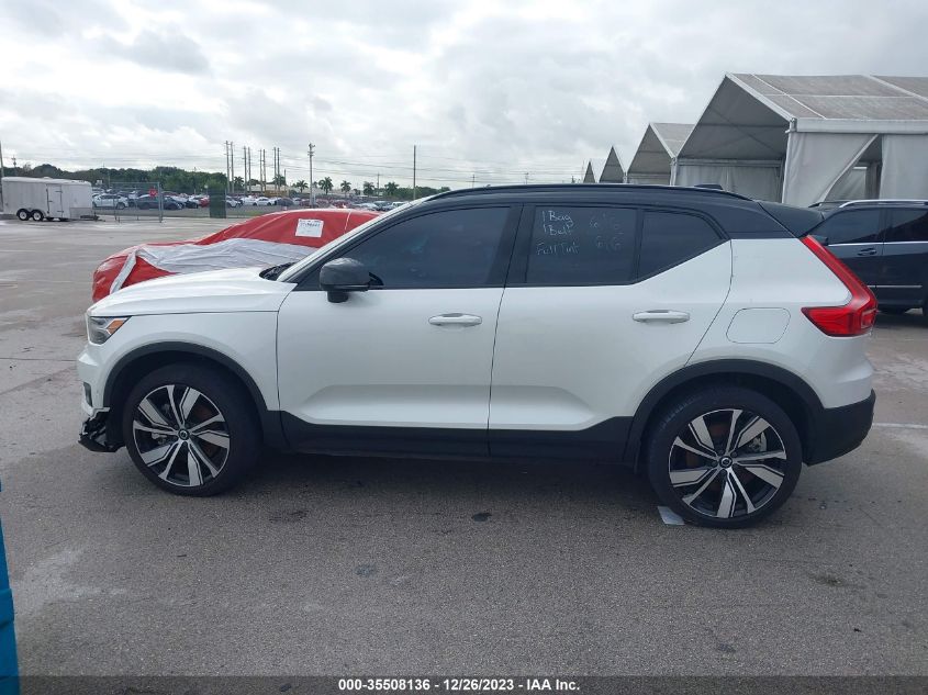 2022 VOLVO XC40 RECHARGE PURE ELECTRIC P8 TWIN PLUS YV4ED3UR4N2652665