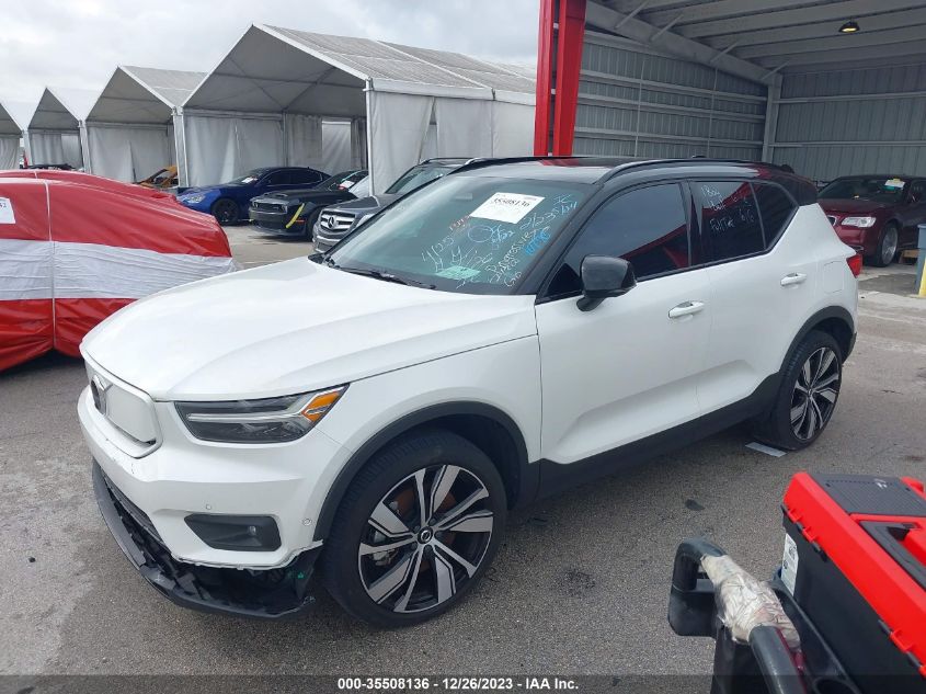 2022 VOLVO XC40 RECHARGE PURE ELECTRIC P8 TWIN PLUS YV4ED3UR4N2652665