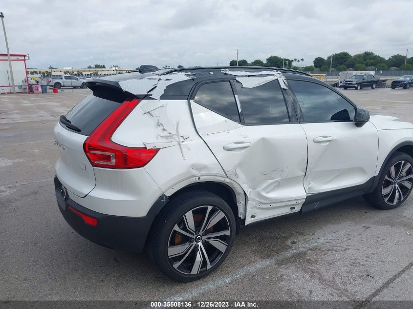 2022 VOLVO XC40 RECHARGE PURE ELECTRIC P8 TWIN PLUS YV4ED3UR4N2652665