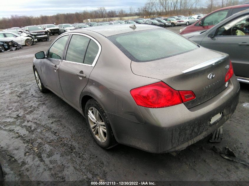 2013 INFINITI G37 SEDAN X JN1CV6AR9DM351201