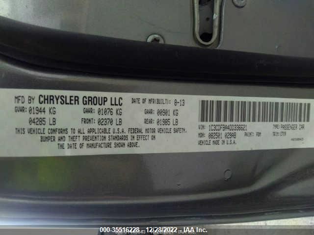 2013 DODGE DART SXT 1C3CDFBA4DD336621