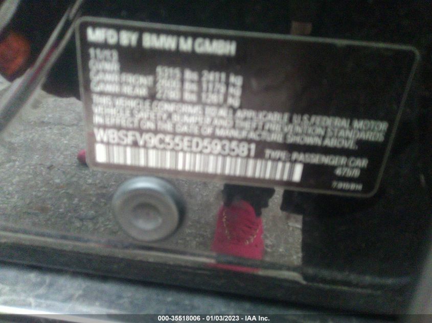 2014 BMW M5 - WBSFV9C55ED593581