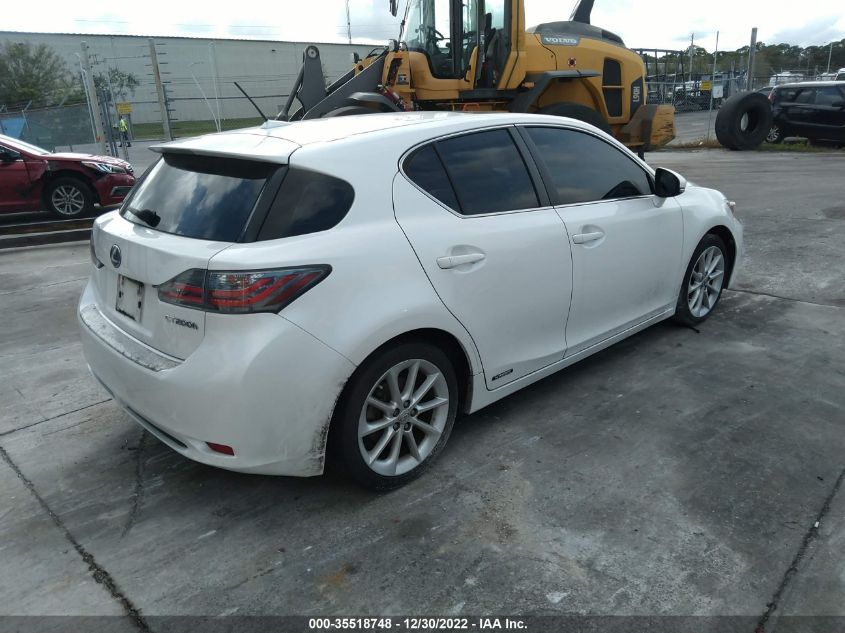 2013 LEXUS CT 200H HYBRID JTHKD5BH4D2150036