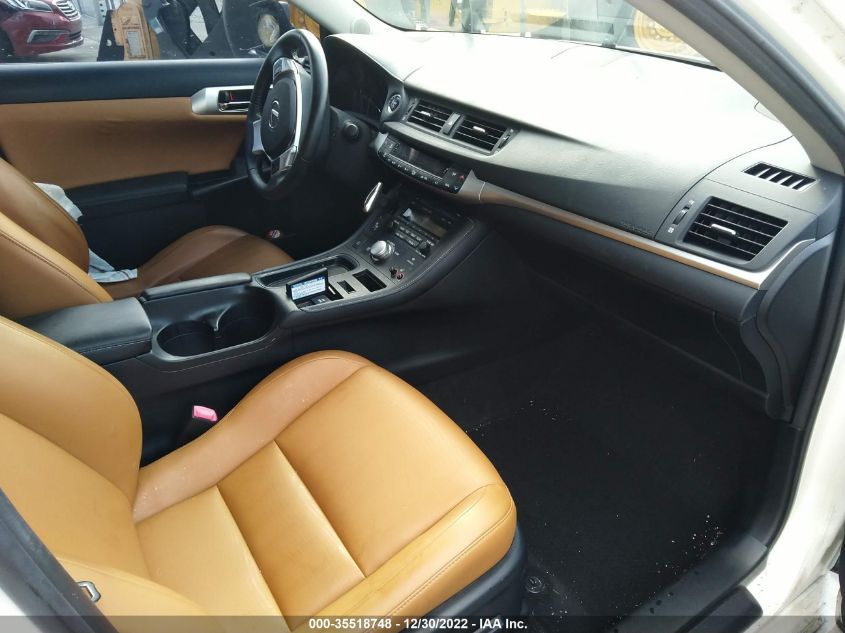 2013 LEXUS CT 200H HYBRID JTHKD5BH4D2150036