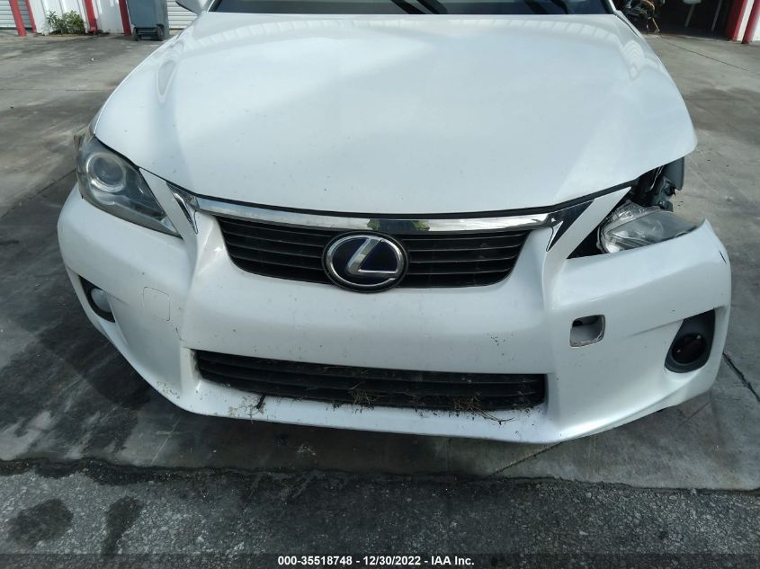 2013 LEXUS CT 200H HYBRID JTHKD5BH4D2150036